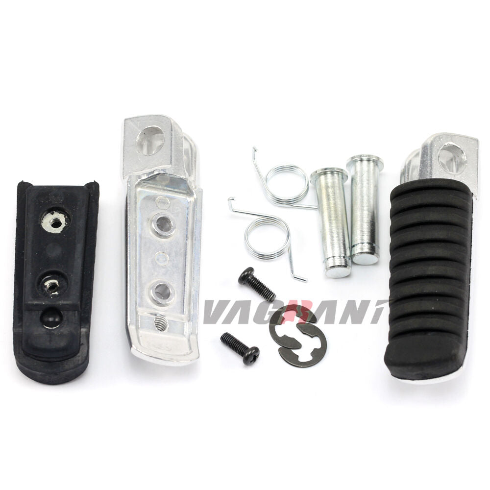 Rider Front Foot Pegs Adapters For KAWASAKI ZR-7/ZX-6R/ZX-9R/ZX-12R/ZRX 1200R