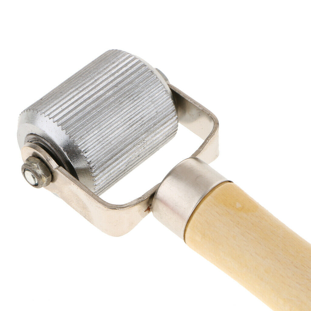 Wooden Handle Car 37mm Bearing Tyre Patch Roller Puncture Repair Tool 180mm