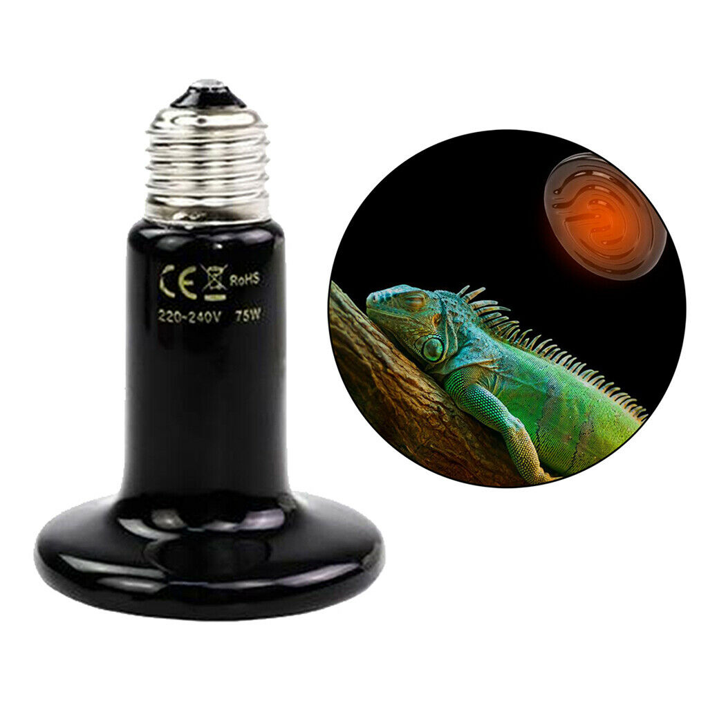 Reptile Heating Lamp 220V Blub 25W 75W 150W Far Infrared Heat Emitter 100W