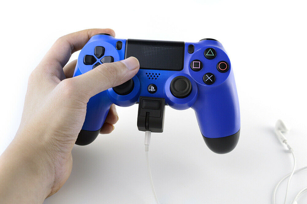 3.5mm Audio Jack For PS4 Game Controller Headset Adapter with Mic Volume Control