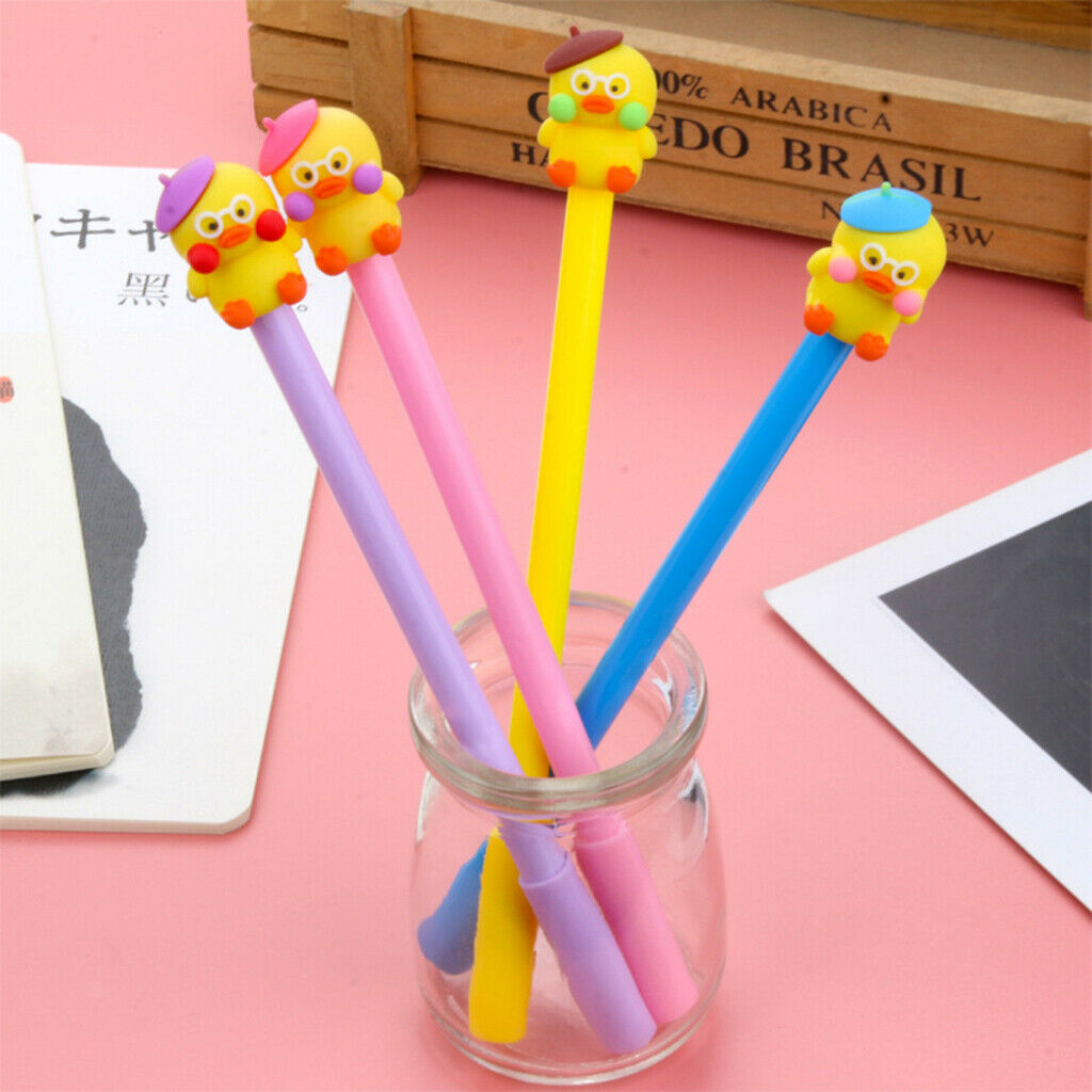 Cute Cartoon Gel Pen Duck Chick Student Signature Pen for School Kid Gift