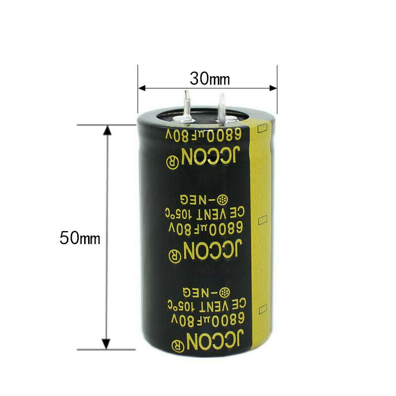 1pcs 80v6800uf Aluminum electrolytic capacitor Audio filter capacitor 30x50mm