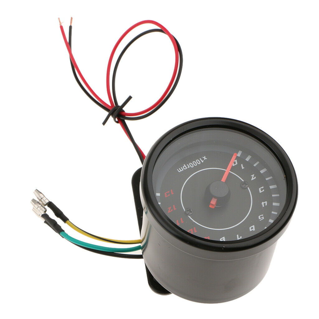 2.56'' 13000rmp Motorcycle RPM Electrical Tachometer Gauge Bracket For