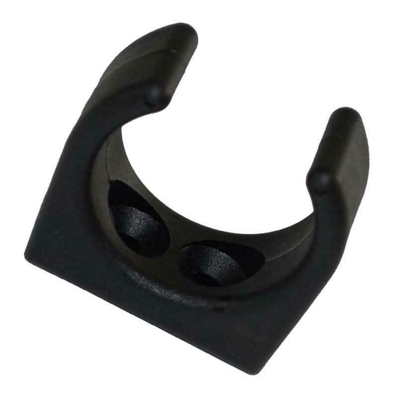 Ladder Stowing Storage Clips Clamps for Boat - 1-1/4 inch - Black