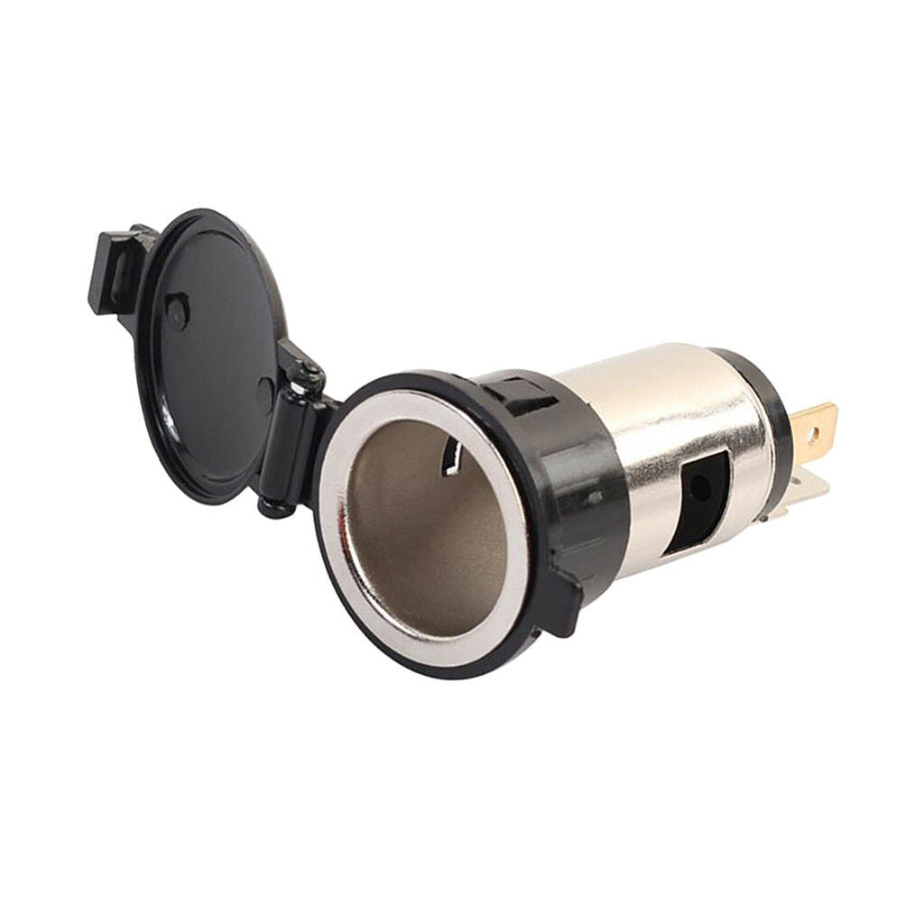 Motorcycle Car Marine Boat Cigarette Lighter Power Socket Outlet Plug