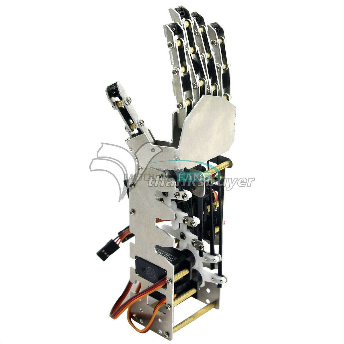 5DOF Humanoid 5 Fingers Manipulator Arm Right Hand + 5pcs Servos DIY for Robot