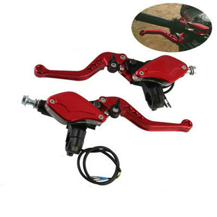 7/8" 22mm Dual Hydraulic Front Brake Master Cylinder & Clutch Adjustable Levers