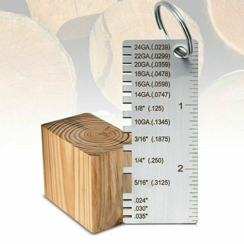 Thickness Sheet Metal Gauge Gage Measuring Tool Wire Gauge Stainless Steel