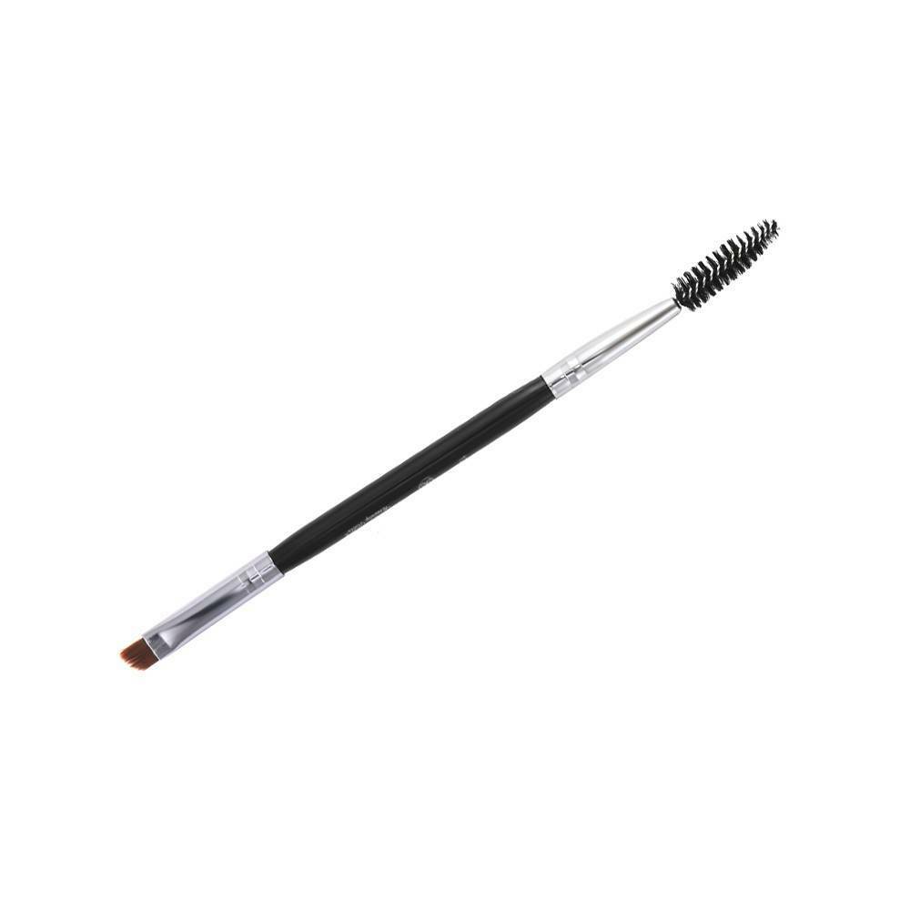 1PC Double Ended Eyebrow Makeup Wand Brow Shaping Angled Eyelash Beauty Brush AU
