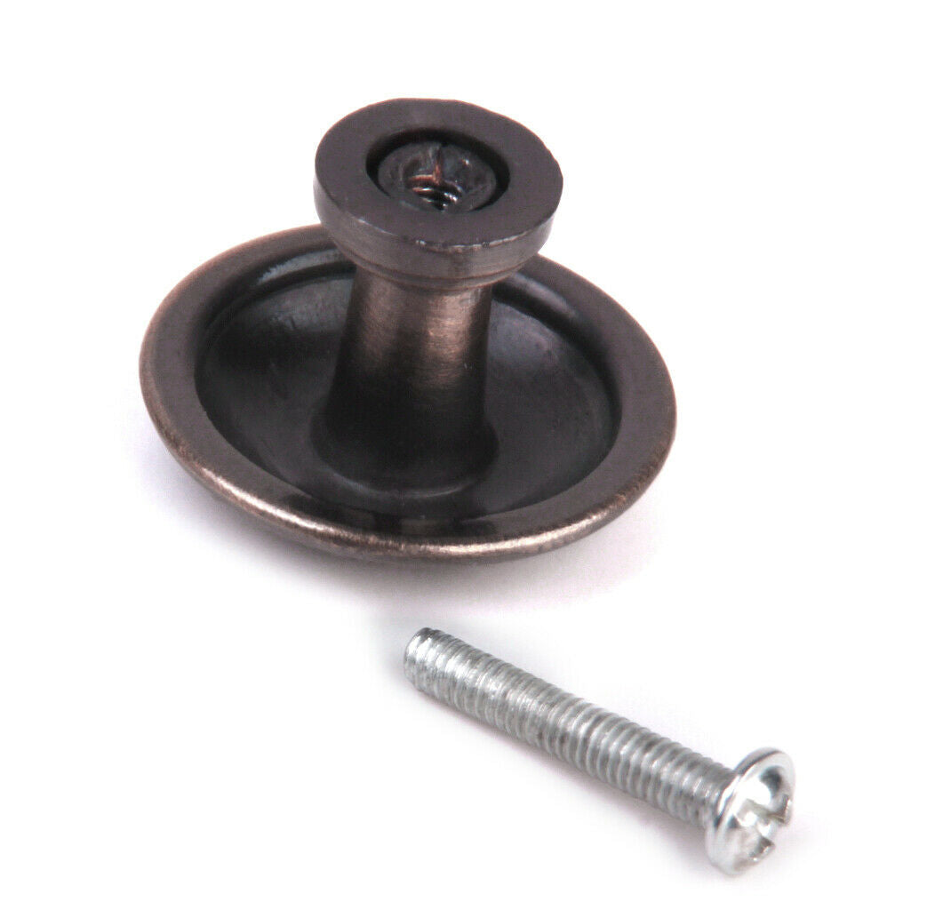 10Pcs Classical Round Decorative Cabinet Door Drawer Pull Handle Knob Copper