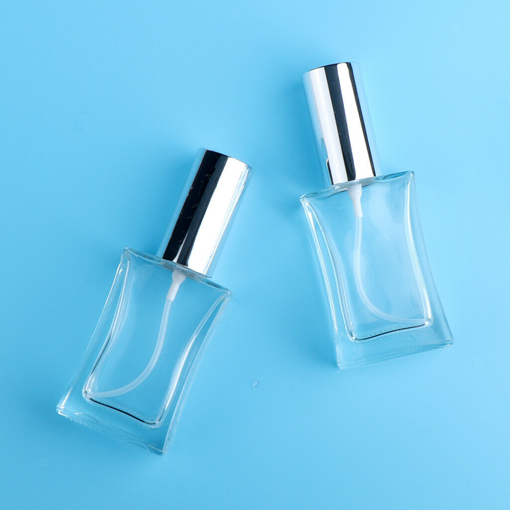 4Pcs Empty Glass Perfume Fragrance Bottle Aftershave Spray Containers 50ml