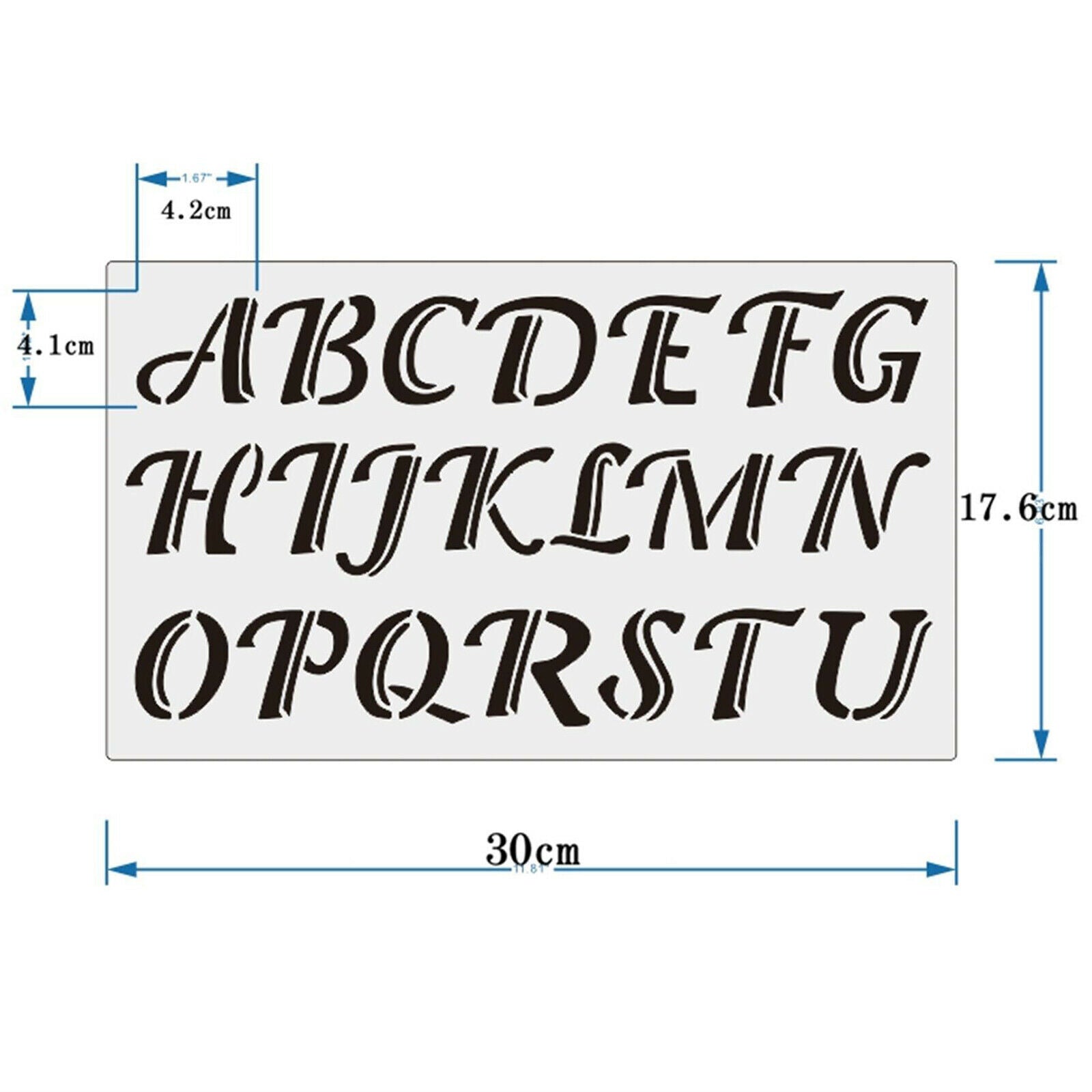 3Pcs Alphabet Letter Numbers Signs Stencils Template Scrapbook DIY Painting