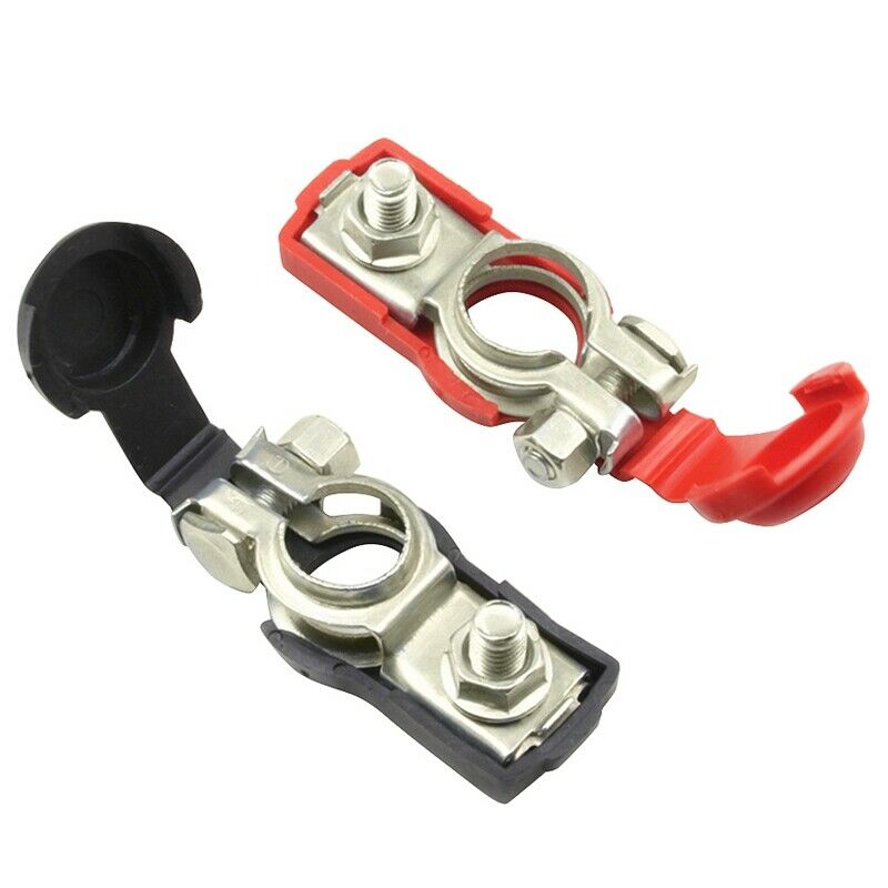 1 Pair Battery Terminal Heavy Duty Car Vehicle  Connector Cable Clamp Clip W7LL3