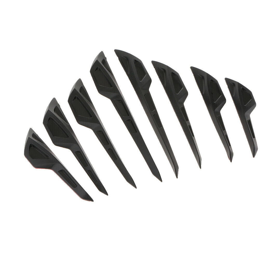 1Set / 8Pcs General Fit Auto Car Front Bumper Lip Splitter Fins