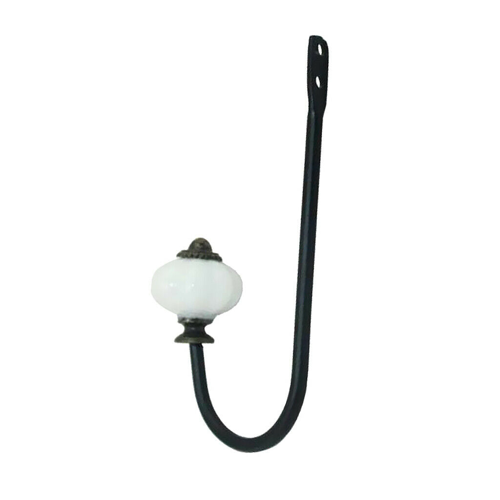 1pc European Ceramic Head Door Wall Hooks Holder Key Towel Coat Hat Hanger