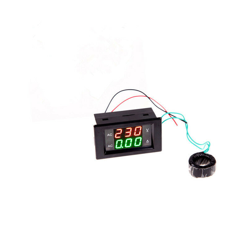 AC 100-300V/200A Digital LCD Volt Ampere Amp Meter Voltmeter Dual Panel Guage
