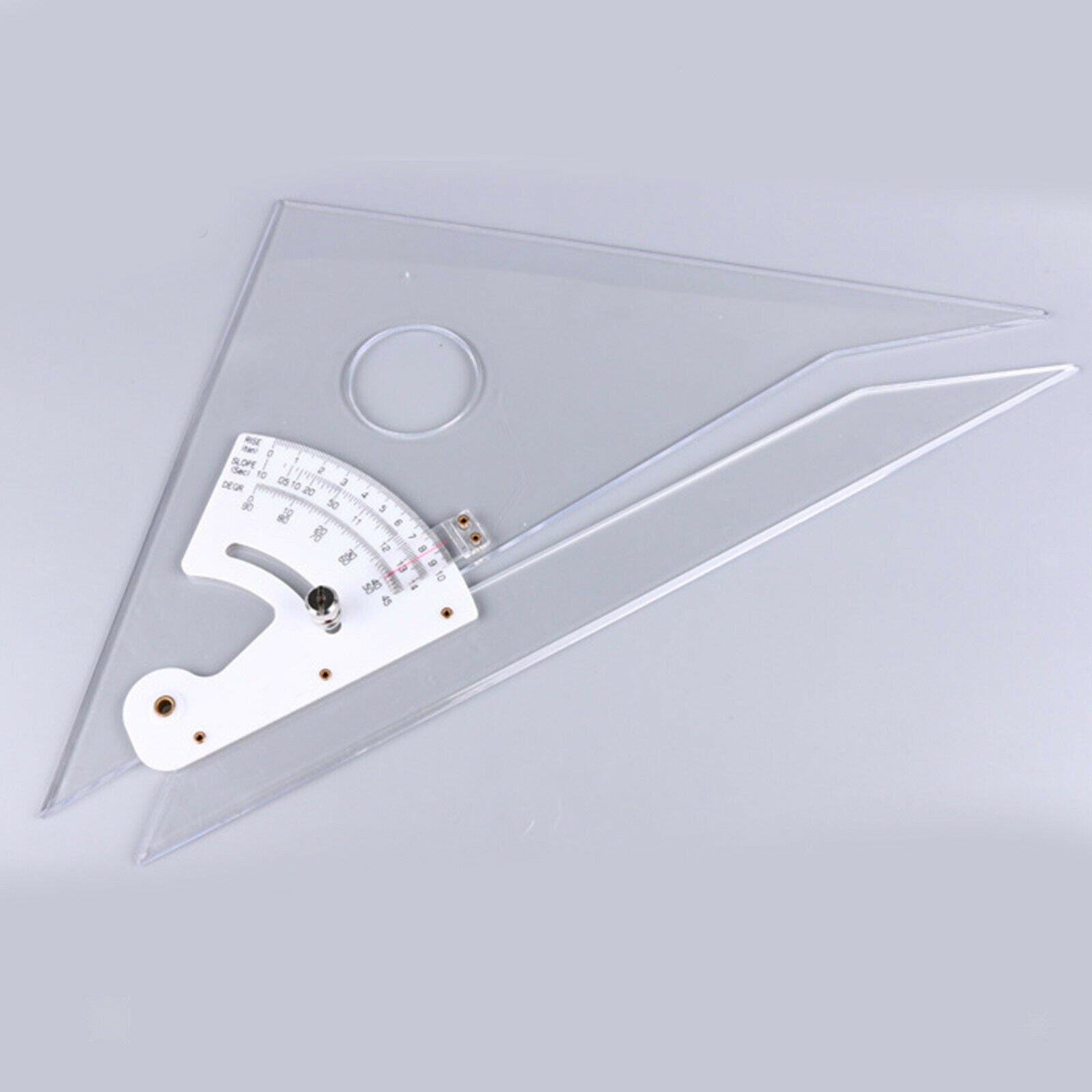 Acrylic Drafting Triangle Ruler Adjustable Graphic 12'' Scale Engineer