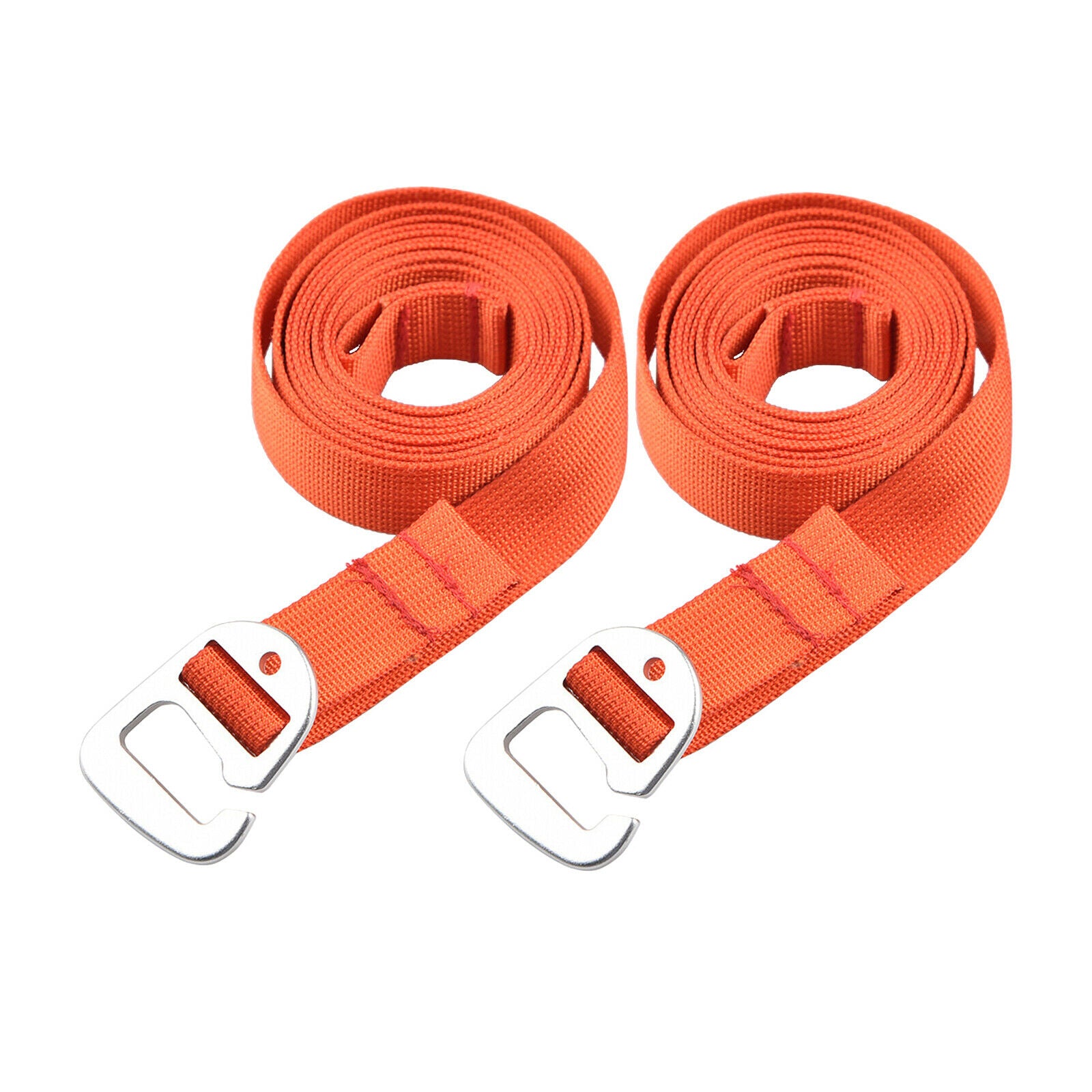 Duty Luggage Strap with Hook Suitcase Packing Belt Tie Down Straps 1m,Orange