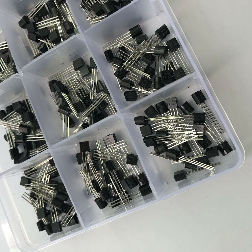 Portable 600pc 15Value NPN PNP Transistor TO-92 Assortment Kit Set W/Box Hot #ur