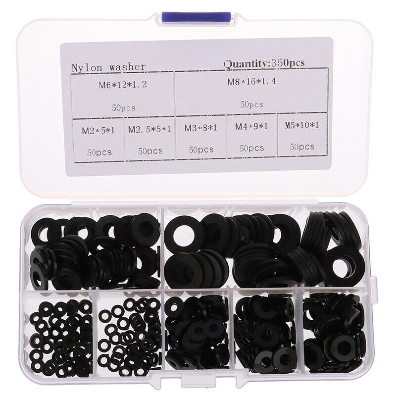 350 nylon flat gasket Plastic washers boxed M2/M2.5/M3/M4/M5/M6.Z1BDAU