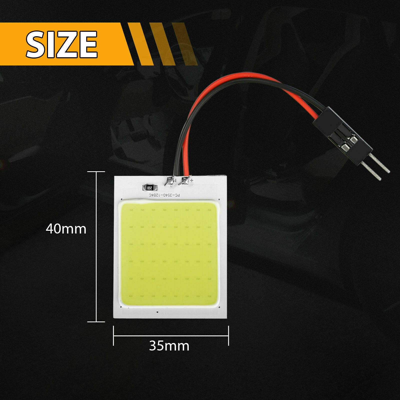 10pcs 48SMD COB White LED T10 BA9S Car Interior Panel Light Dome Map Lamp Bulbs