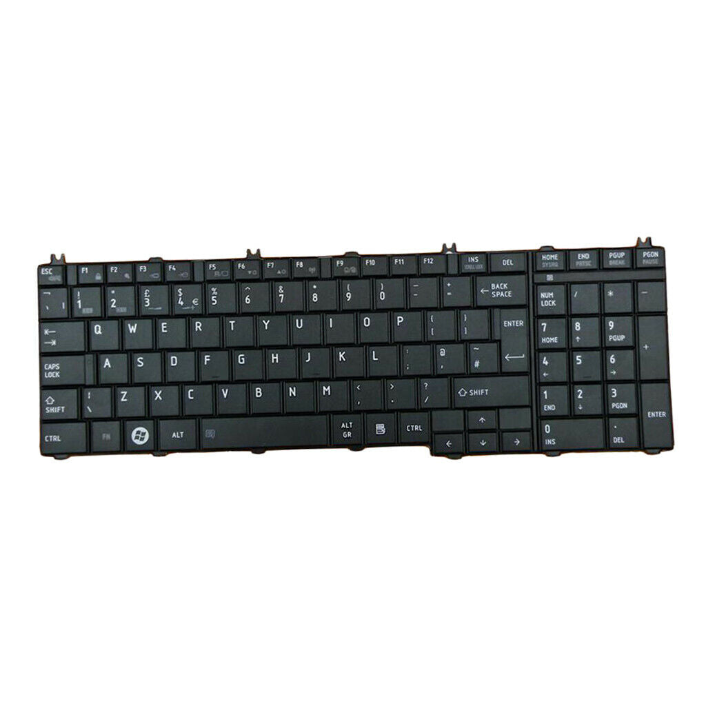 For   Satellite C650 C655D Laptop Standard UK English Keyboard Black