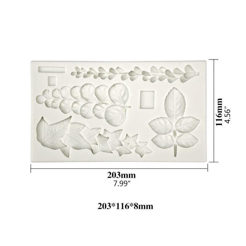 Silicone Material Succulent Leaf Decoration Fondant Candy Mold for DIY Chocolate
