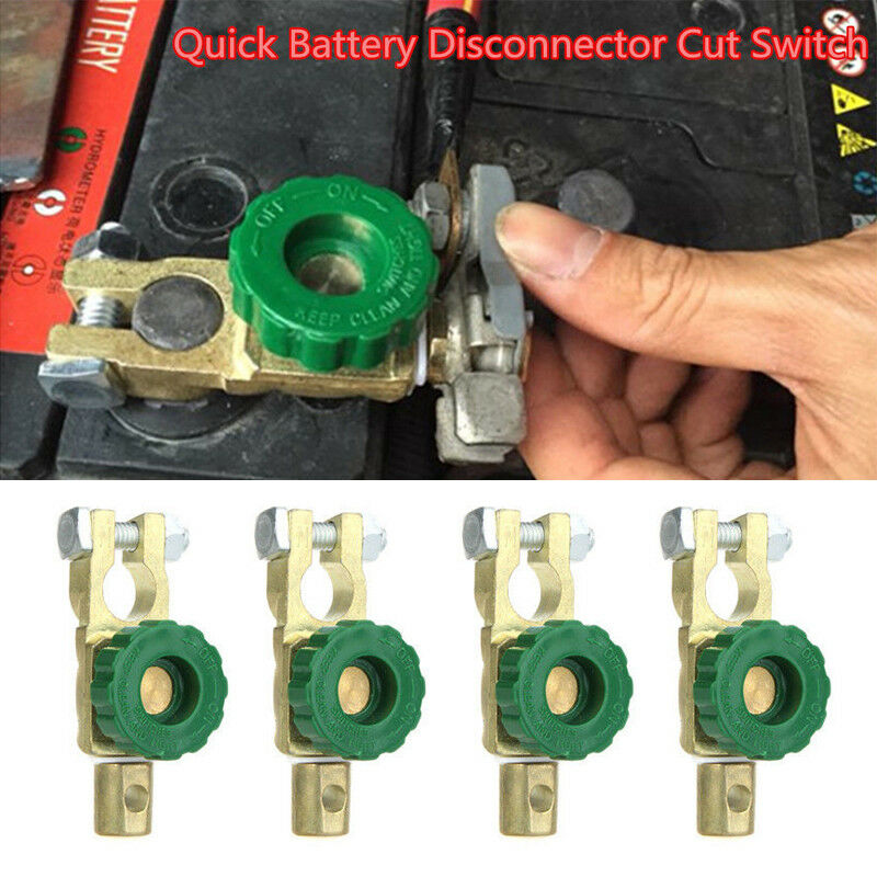 Car Battery Link Terminal Quick Cut-off Disconnect Master Kill Shut Switch Solid