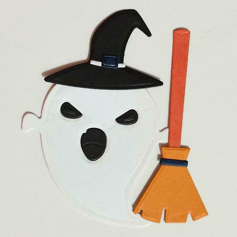 Halloween Witch Ghost Carbon Steel Cutting Dies DIY Scrapbooking Photo Album