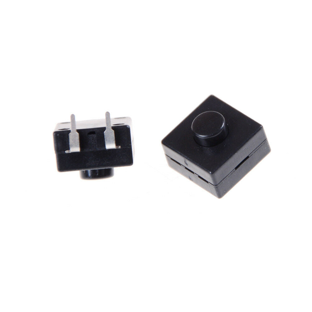 10X Set 12x12x9mm Latching Tactile Push Button Switch Tact SMD PCB 2-pin D.l8
