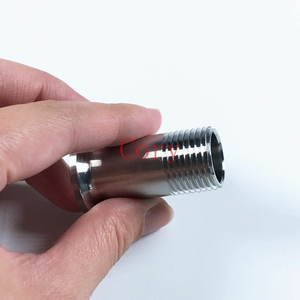 1PCS 304 Stainless Steel Flange Adapter KF16 Flange Size to 1/2BSP Male Thread