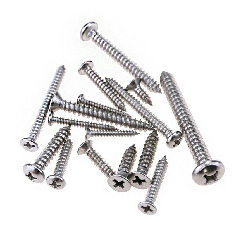 570 Tapping Screws Pan Head Stainless Steel Flat Head Round Countersunk Cross
