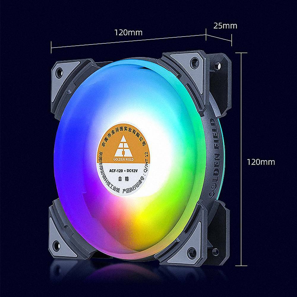 Universal Case Fan 120mm Cooling Fans Colourful Cooler Fits PC Computer New!!