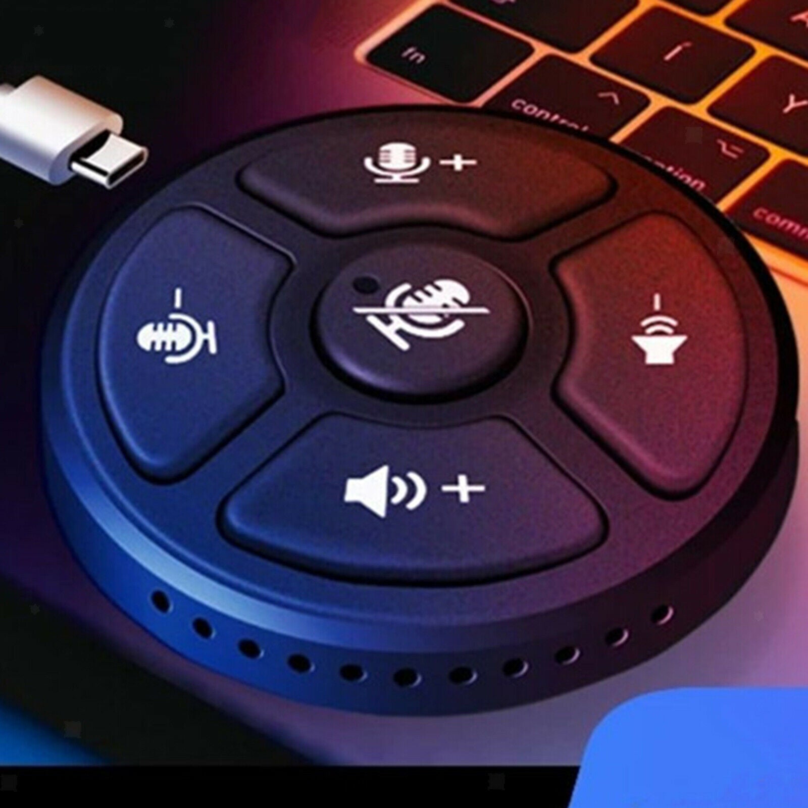 USB Conference Microphone Easy Setup Portable Speaker for Recording PC