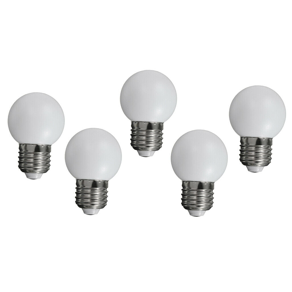15 Pcs Golf Ball E27 Screw Standard Light Bulb Lamp Party Decor, 360 Degrees