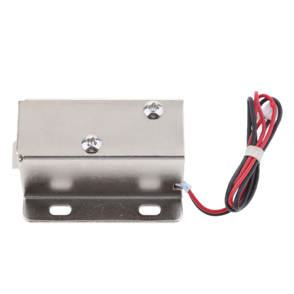 12V 0.4A Mini Electric Magnetic Lock Door Access Control Cabinet Locker Sliver