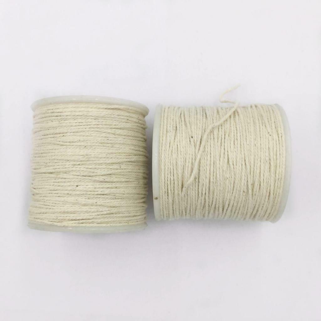100Meter 1mm Natural Cotton Rope Twisted String Cord Twine Sash Crafts Decor