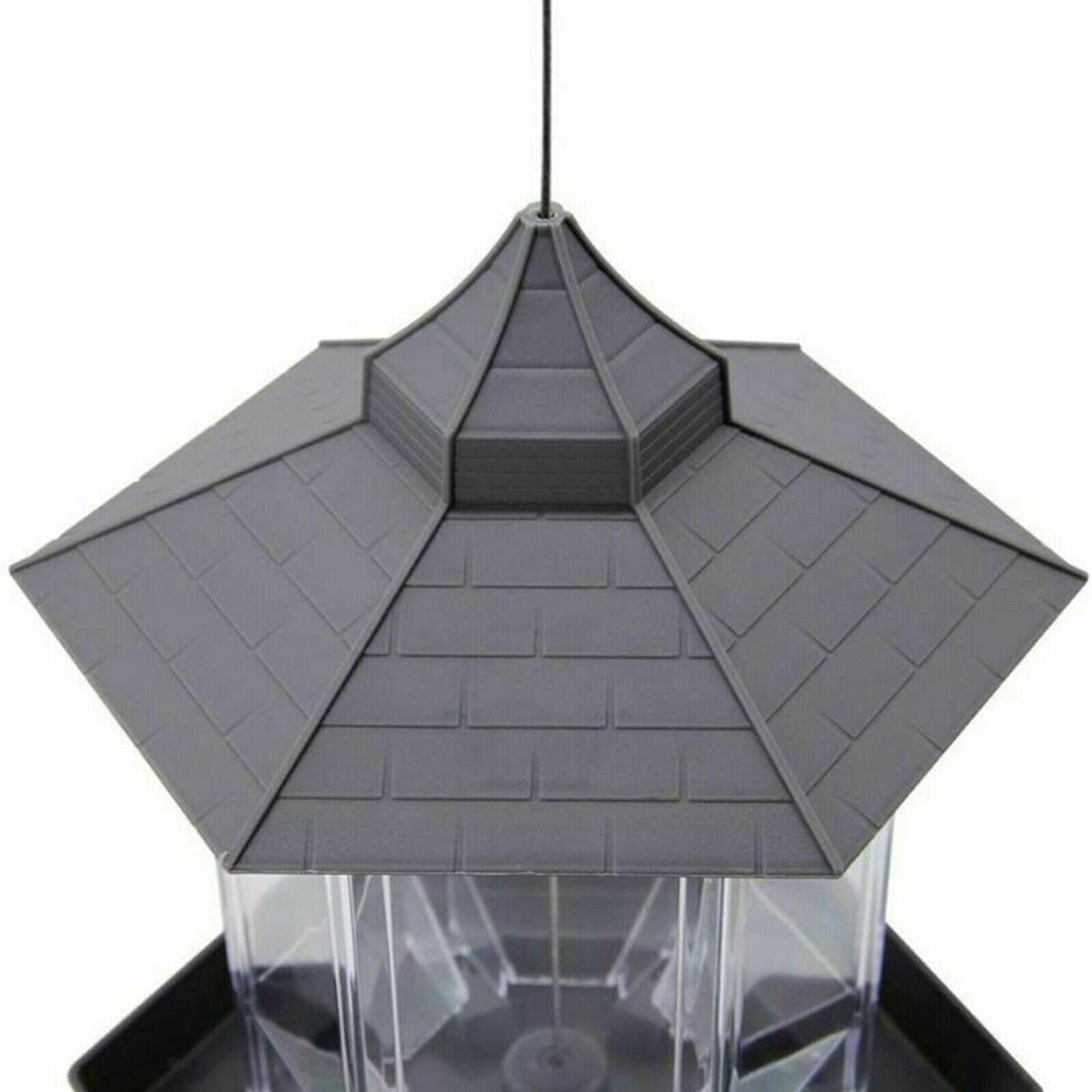 1L Wild Bird Feeder Panorama Bird Feeder Hanging for Tree Yard Lawn Decor