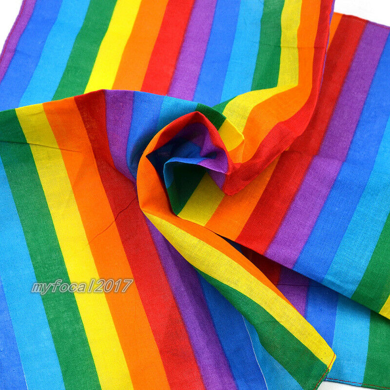 Women Rainbow Turban Twist Knot Head Wrap Headband Cotton Fashion Hair Accessory
