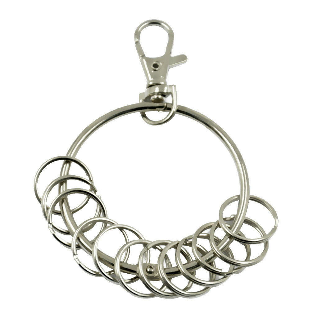 Metal Jump Rings Keychains for Jewelry Necklace Findings Crafts DIY Supplies