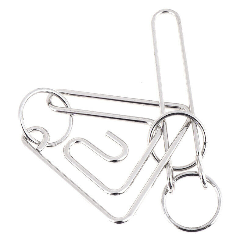 Classic Challenging Metal Wire Puzzle Brain Teaser Game for Adults Kids T sISJC