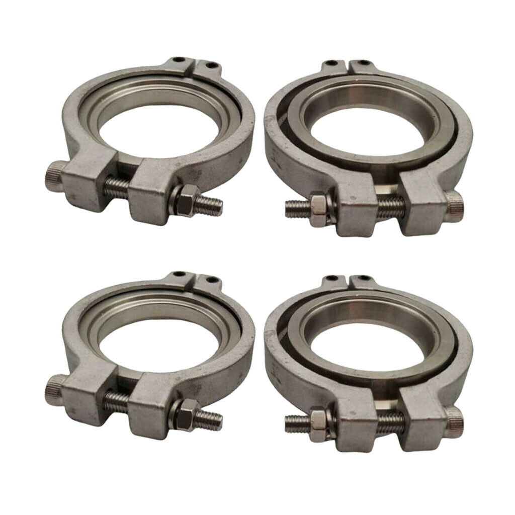 Set of 4 44mm V band Flang Clamp Set for MVR Wastegate Kit Set Flange Set