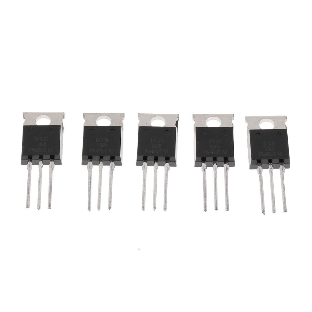 5x BT136-600 600V 4Amp High Switching Speed Silicon Transistor
