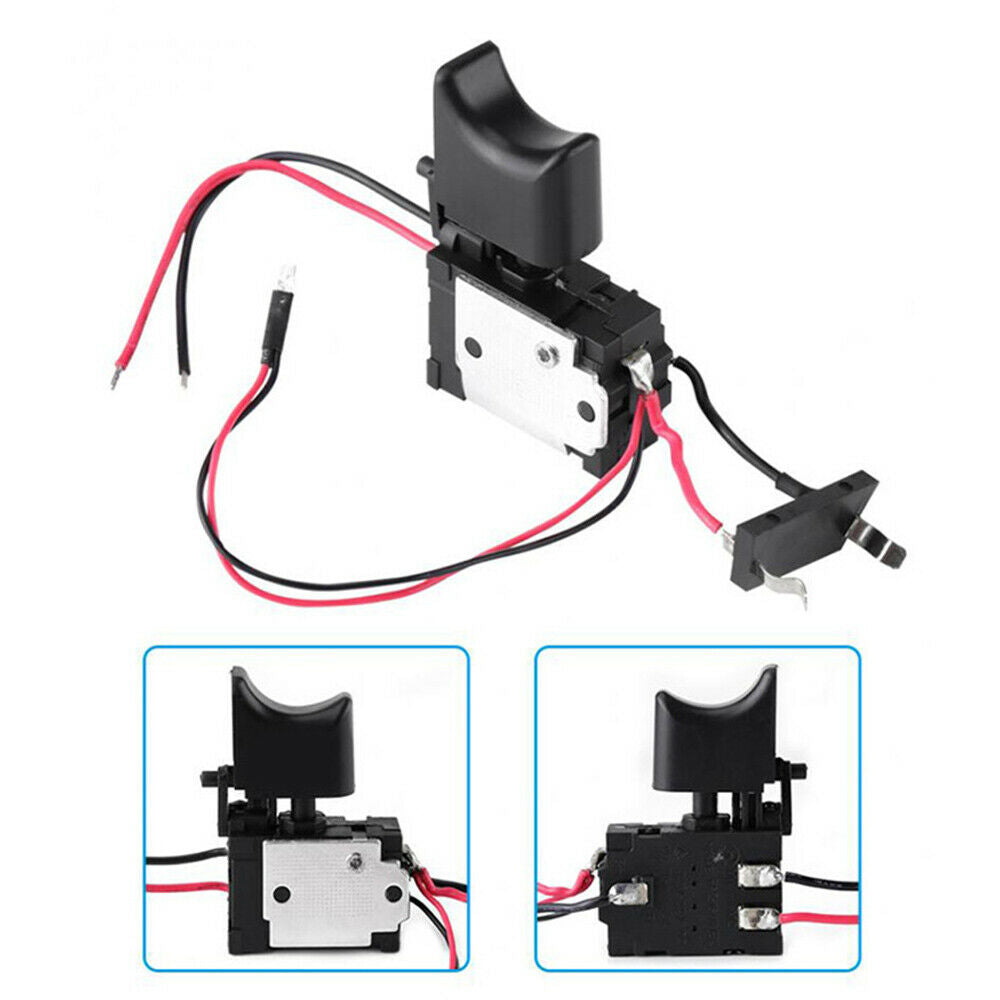 Electric Drill Control Switch Cordless Trigger Switch with Small Light DC7.2-24V