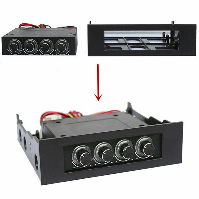 Black 3.5" to 5.25" Drive Bay Computer PC Case Adapter Mounting Brac OZBD