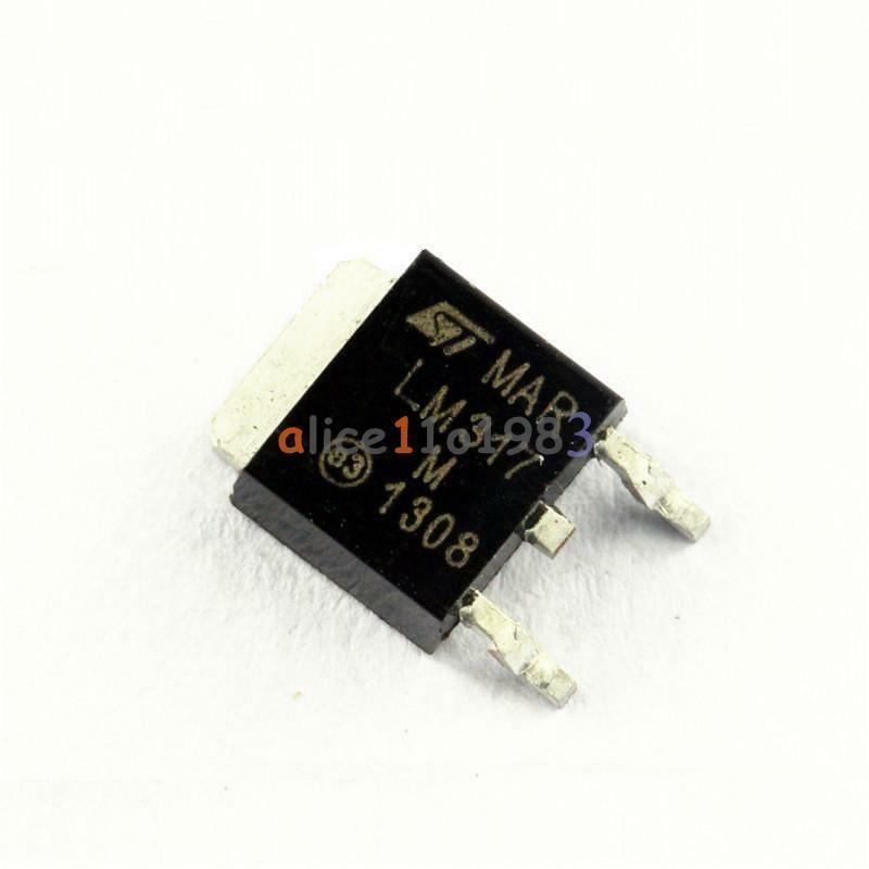 10PCS LM317M LM317 Medium Positive Adjustable Voltage Regulator 1.2-37V TO-252