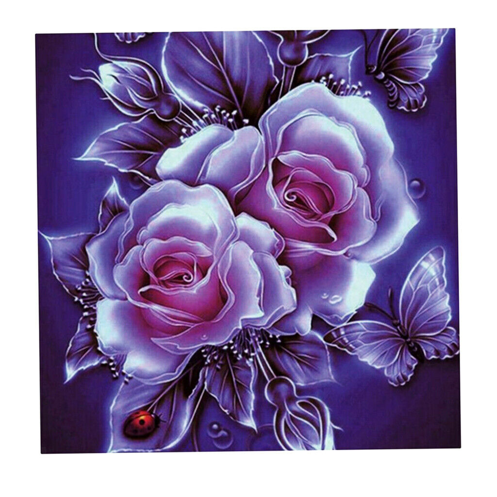 2 Pieces 10 X 10inch Diamond Embroidery Picture for Home Decor Embellishment