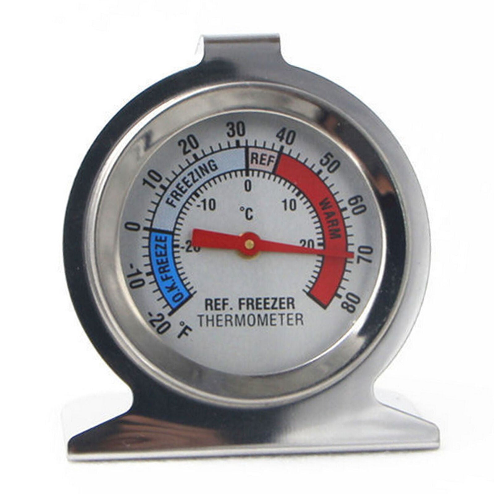 Stainless Steel Temp Refrigerator Freezer Dial Type Stainless Thermometer USA