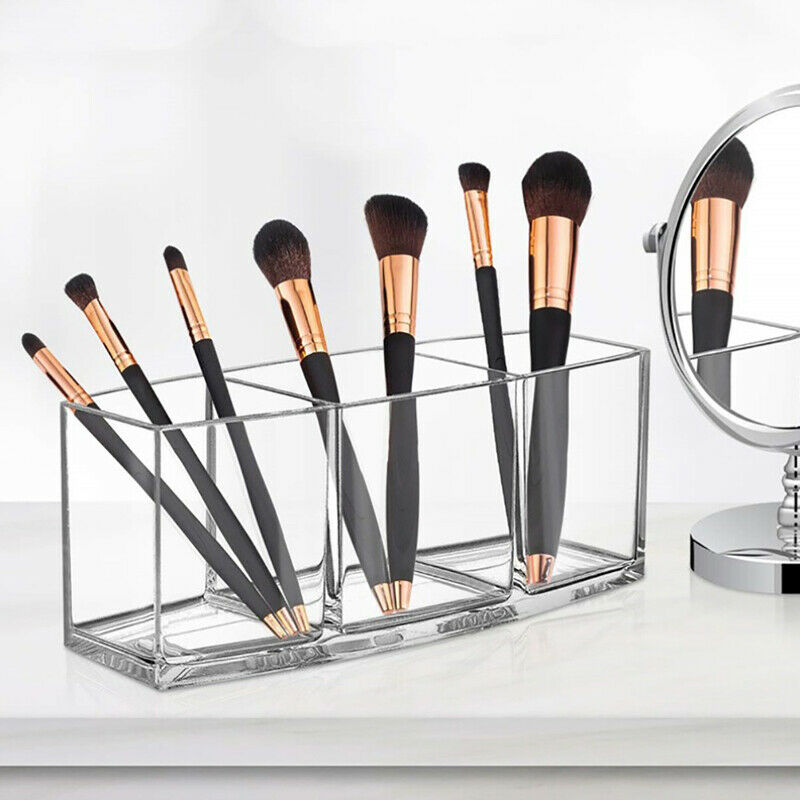 Transparent Acrylic Brush Tool Cosmetic Makeup Storage Box Case Make-up BrusFCA