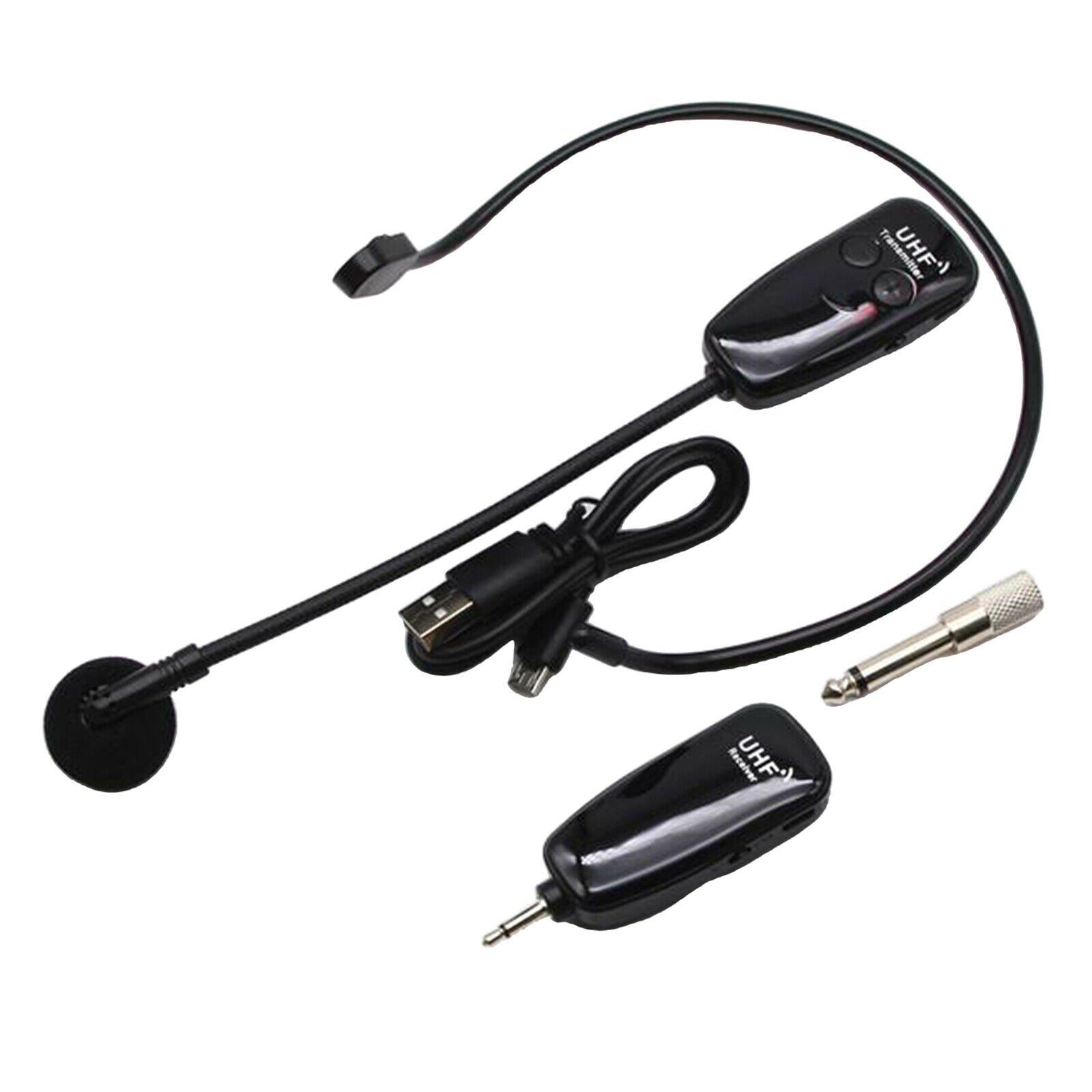 Wireless microphone & amp; Transmitter Headset Mic for Stage Speakers Public